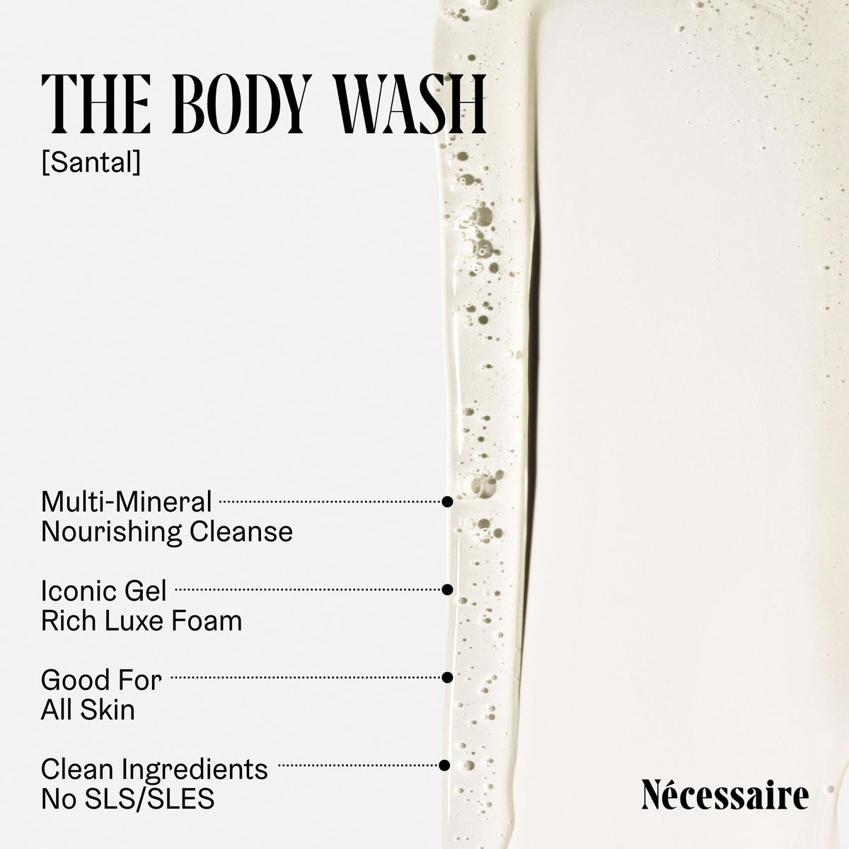The Body Wash Santal. Multi-Oil Niacinamide Shower Gel For Sensitive Skin