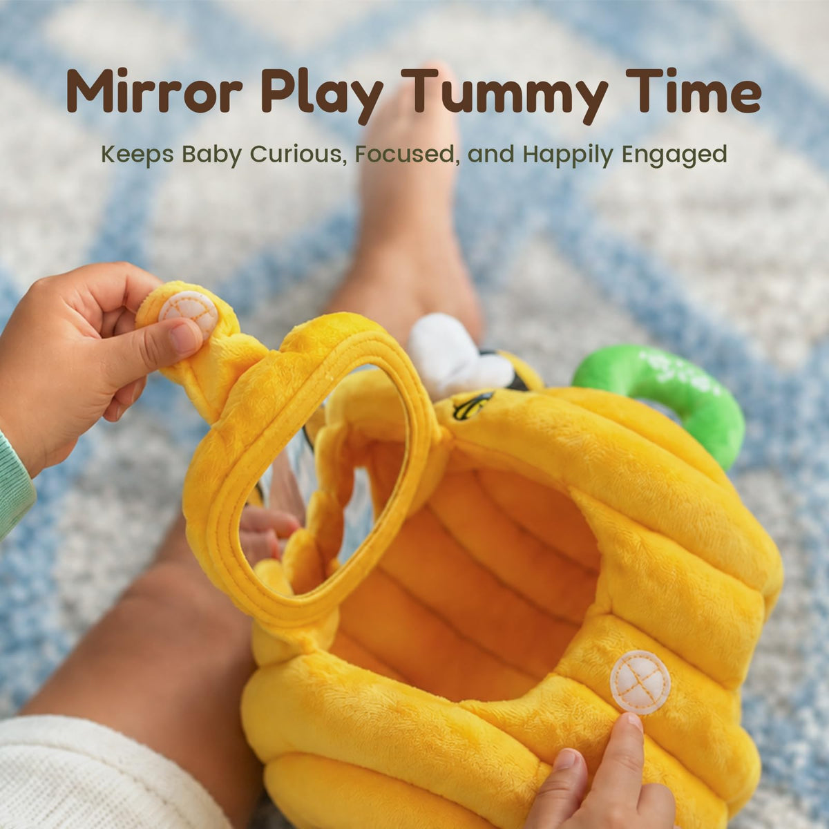 JoyCat Baby Toys 6-12 Months, Beehive Toy with 5 Sensory Bees, Baby Gift