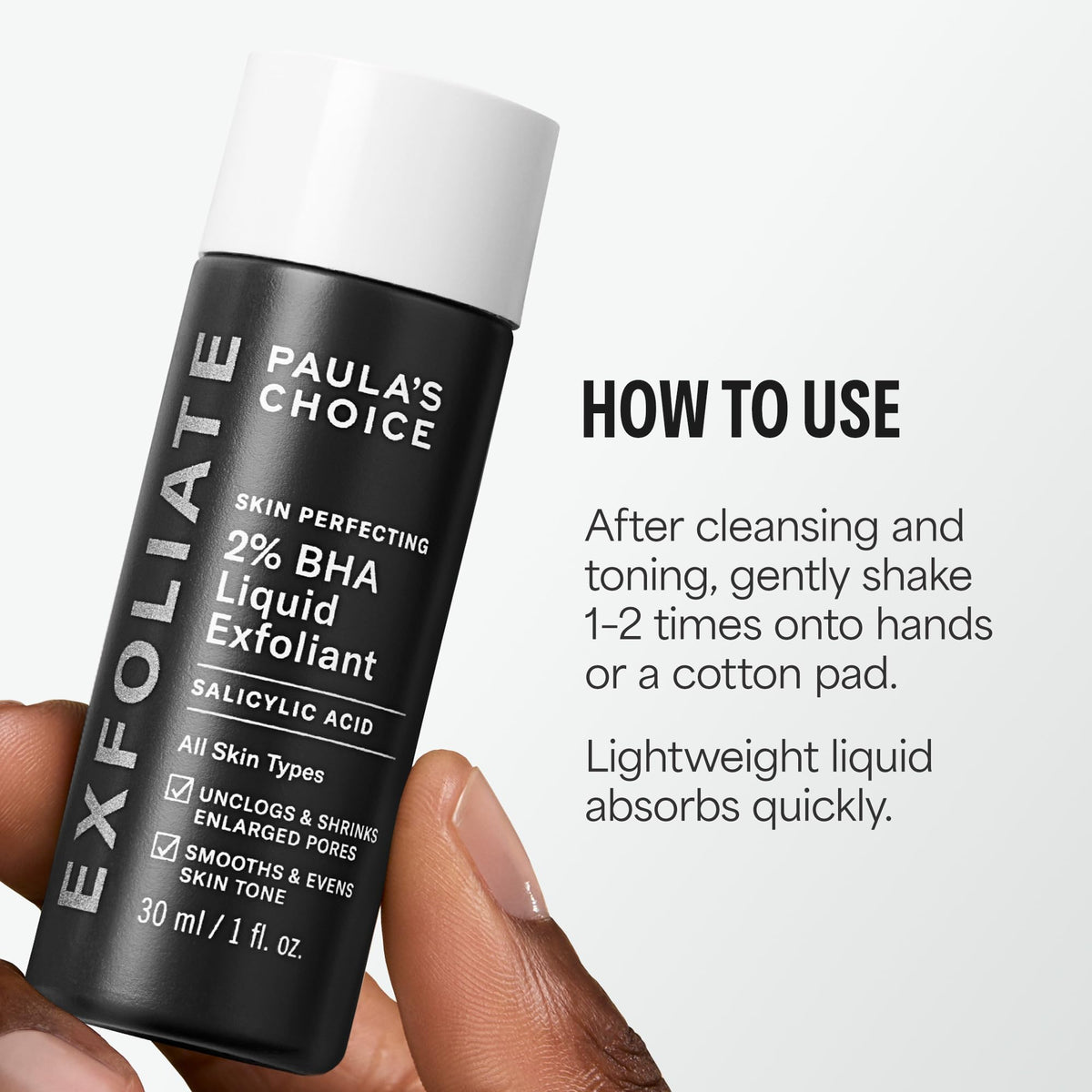 Paula's Choice SKIN PERFECTING 2% BHA Liquid Leave-On Exfoliant, 1 Fl Oz