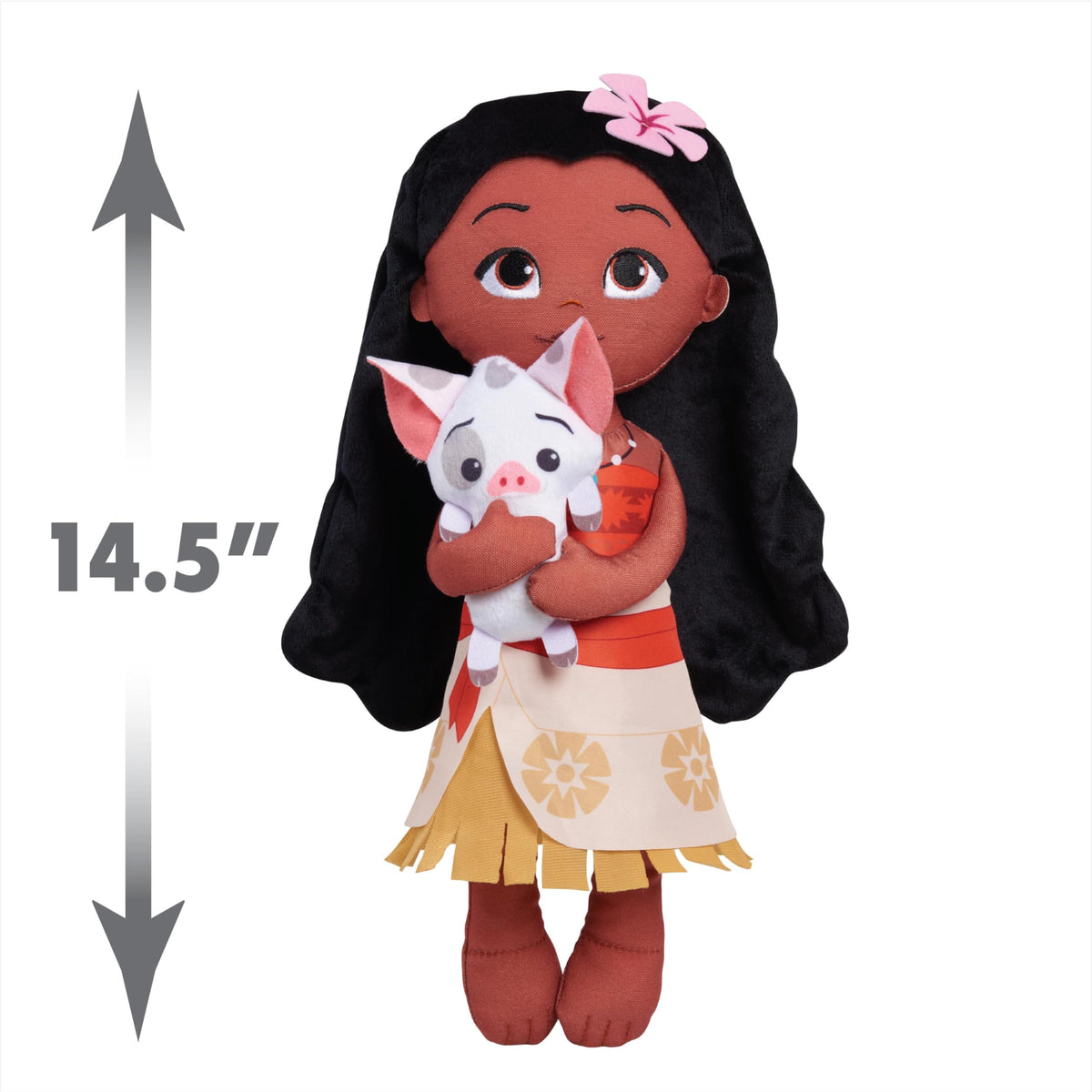 Disney Princess Lil' Friends Plushie Moana & Pua 14-inch Plushie Doll