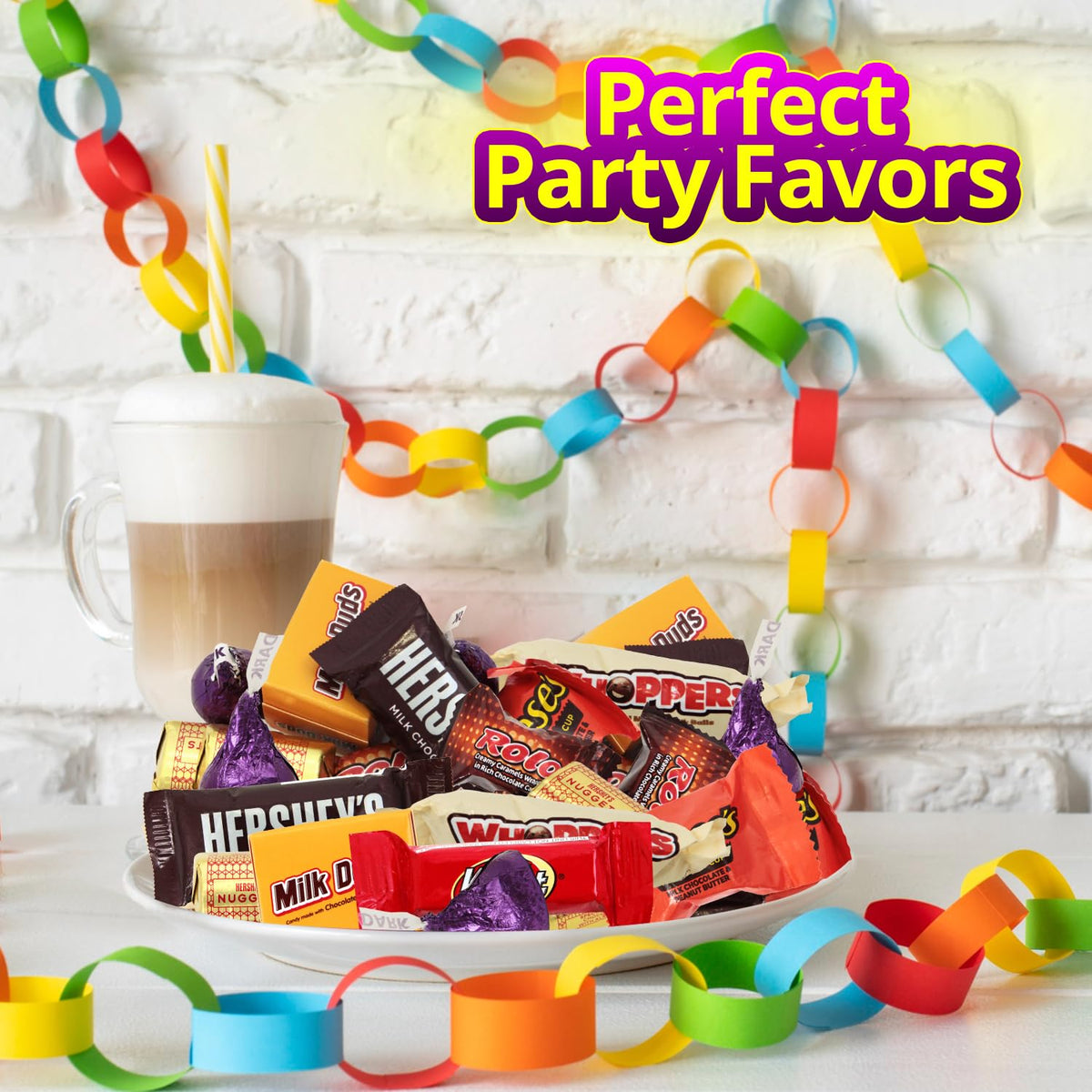 Assorted Chocolate Candy Variety Pack - 10 Lb Bulk Candy Chocolate Mix - Individually Wrapped Chocolate Sweets - Variety - July 4th - Cold Pack