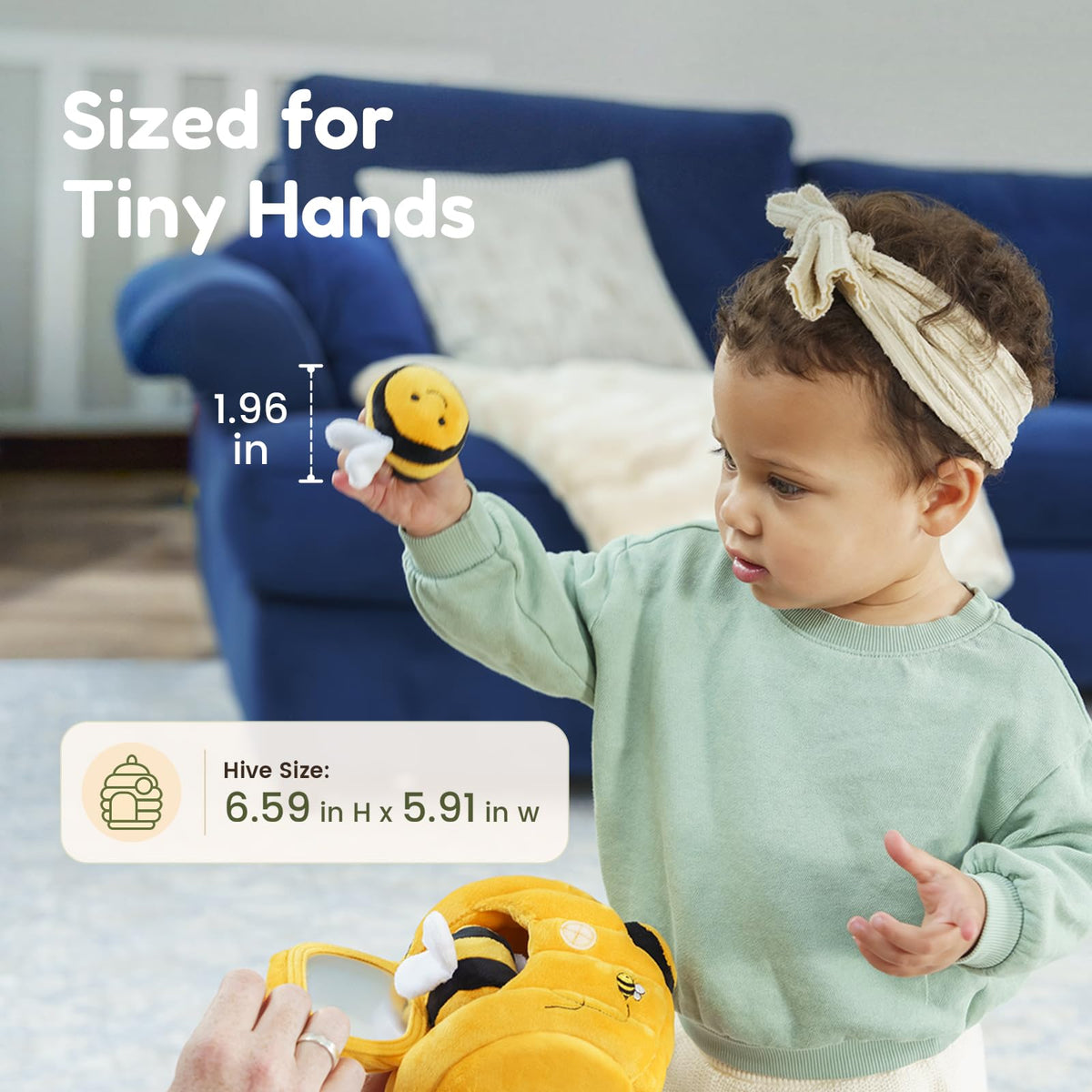 JoyCat Baby Toys 6-12 Months, Beehive Toy with 5 Sensory Bees, Baby Gift