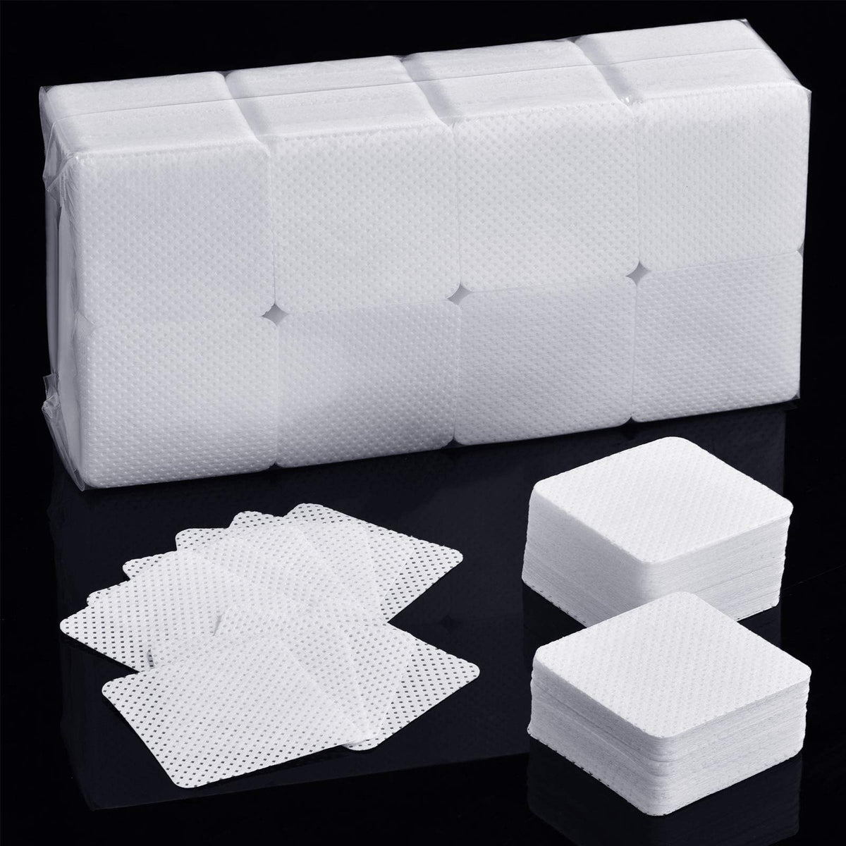 1000 Pieces Eyelash Extension Glue Wipes Eyelash Glue Cleaner Non Woven Fabric Glue Wipes Lash Supplies Accessories Tools For Ey