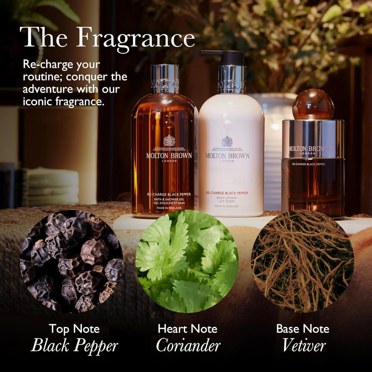 Molton Brown Re-Charge Black Pepper Body Wash 10 fl. oz.