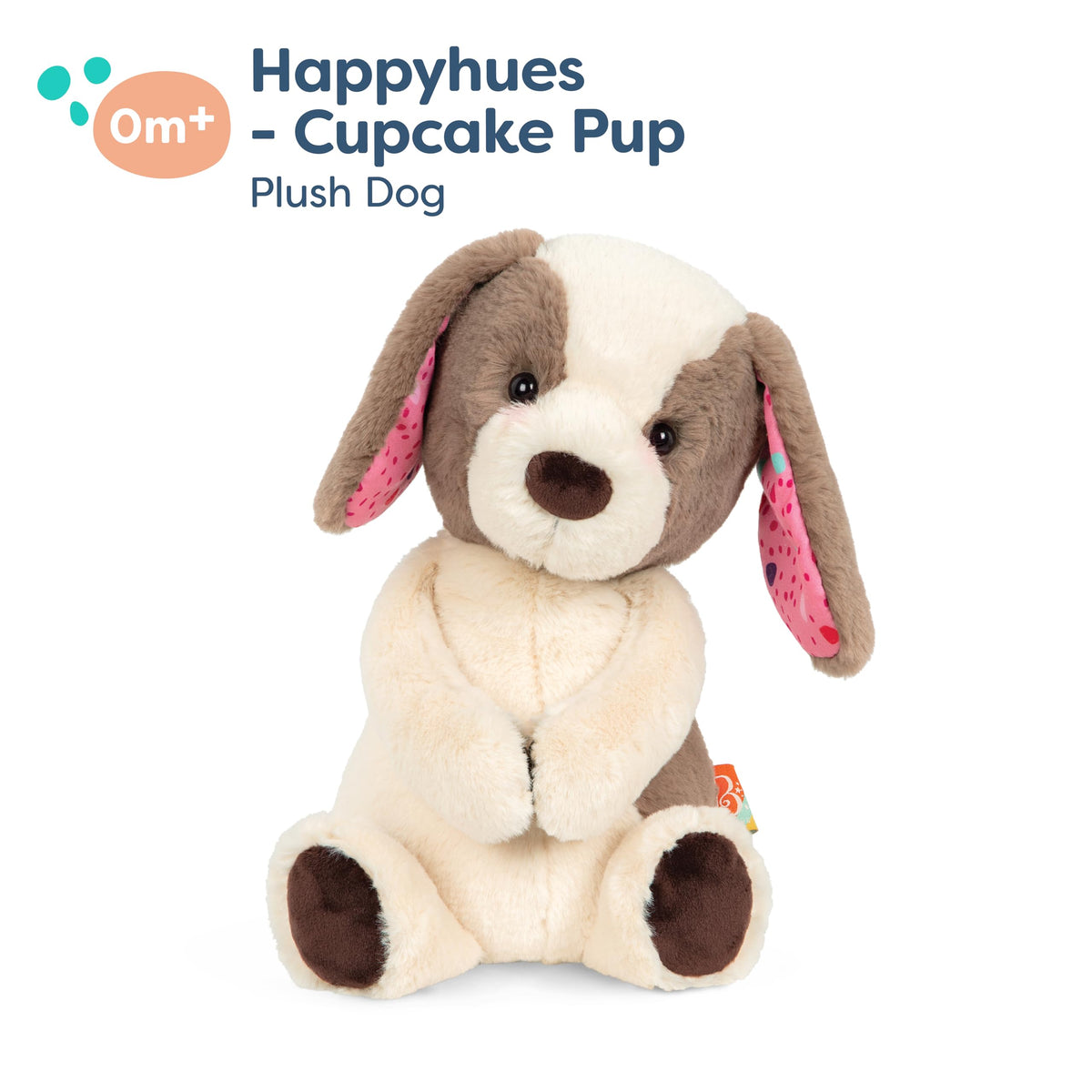 B. toys Happyhues Cupcake Pup Stuffed Animal, Washable Puppy, 1-Piece Set