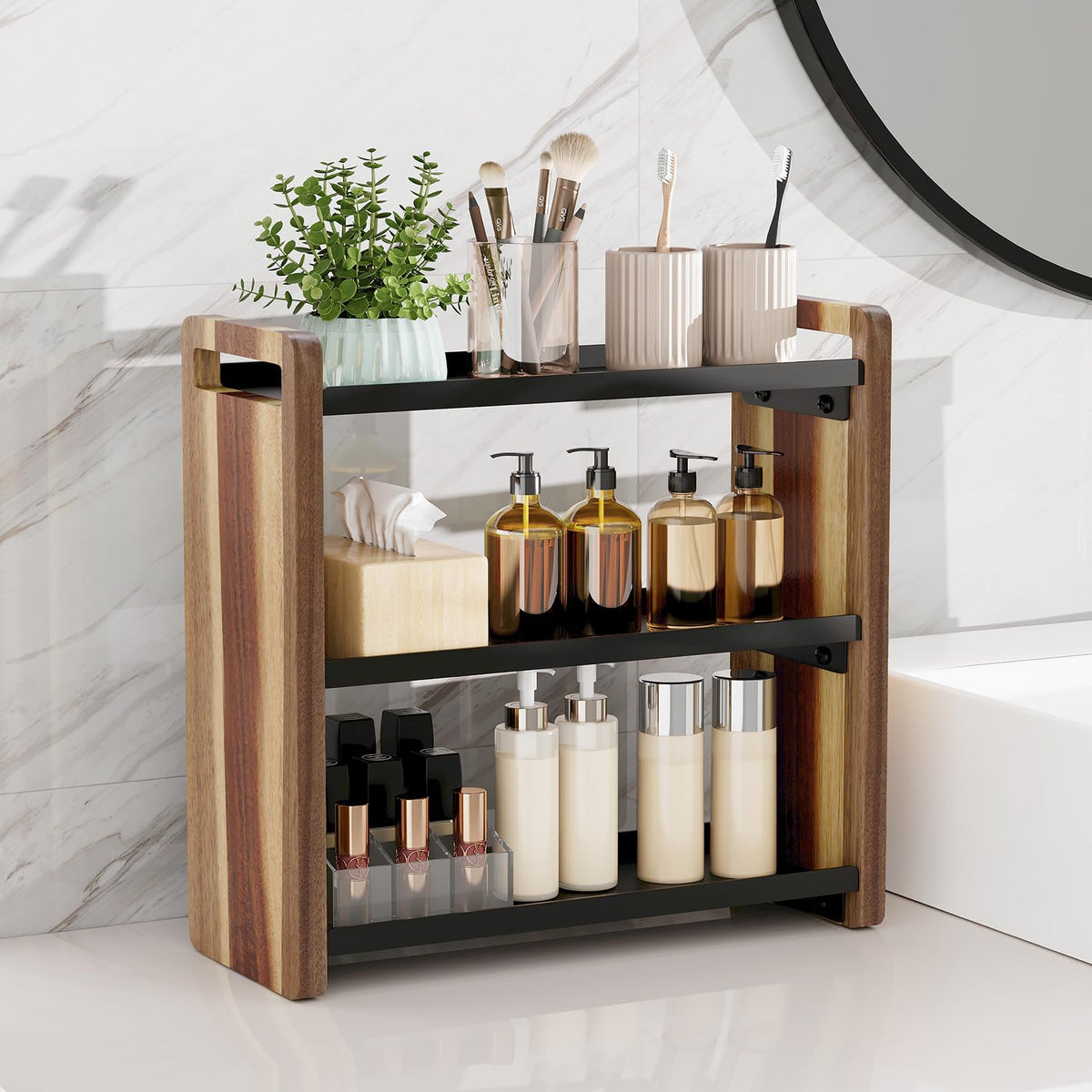 UJQSUN Bathroom Counter Organizer, Bathroom Organizer, Cologne Stand