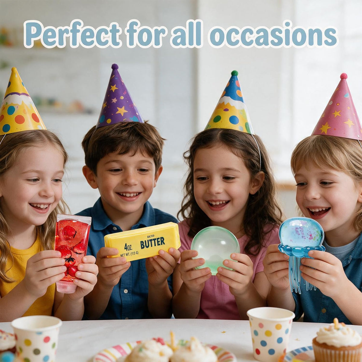 6 PCS Slow Rising Squishy Toy Set,Sensory Stress-Relief Soft Silicone Toys,Anxiety Relief,Soft and Bouncy Stress-Relief Squeeze Toys,Cute Soft Silicone Toys Set,Party Favors