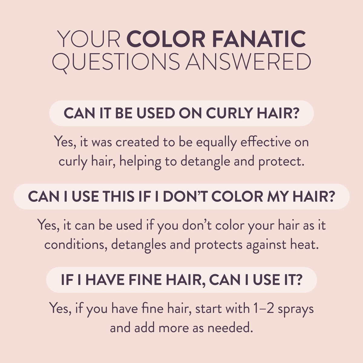 Pureology Color Fanatic Leave-In Conditioner & Detangling Spray, 6.7 fl oz