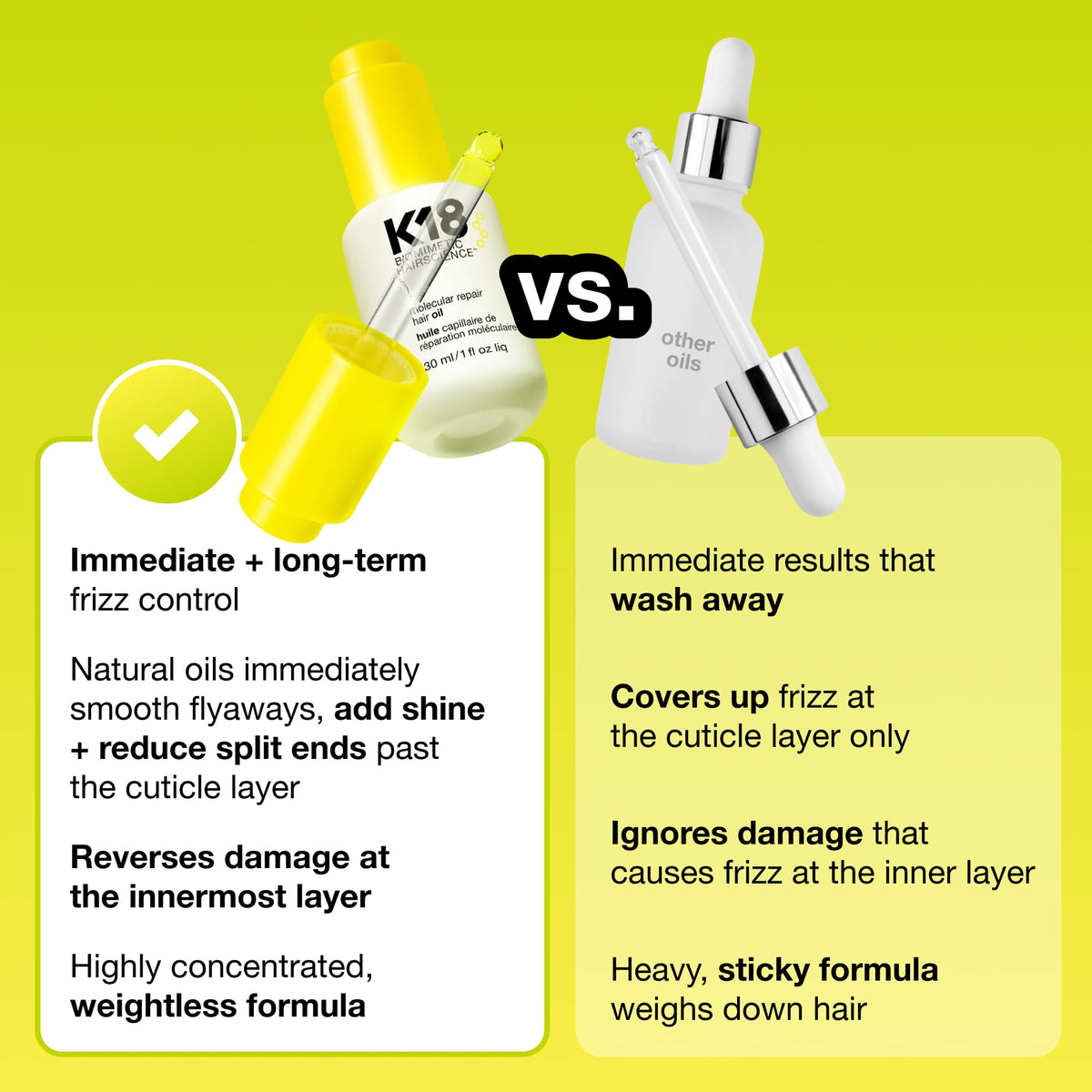 K18 Molecular Repair Hair Oil, 0.34 Fl Oz
