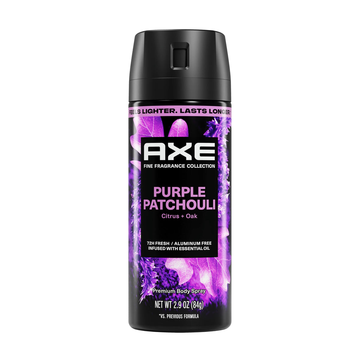 AXE Fine Fragrance Collection Body Spray Purple Patchouli Freshness 2.9 oz