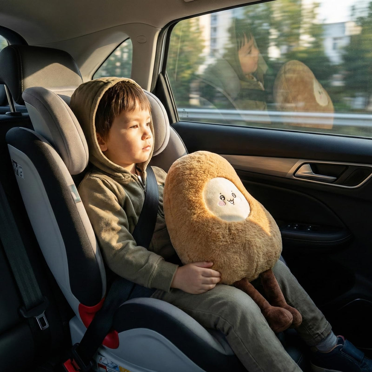 WEIGEDU Mango Stuffed Animal Plush Toy, Yellow, 18 Inch