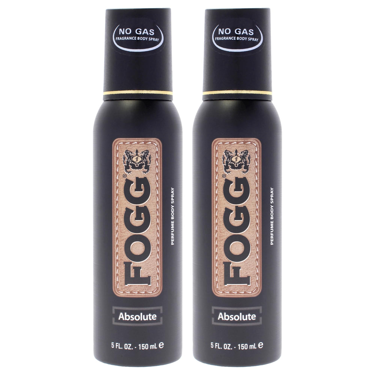 Absolute by Fogg - Mens Body Spray - Fresh Spicy Woody Fragrance Body Spray - Perfume-Based - Top Notes of Lemon, Bergamot, Pineapple - 2 pc
