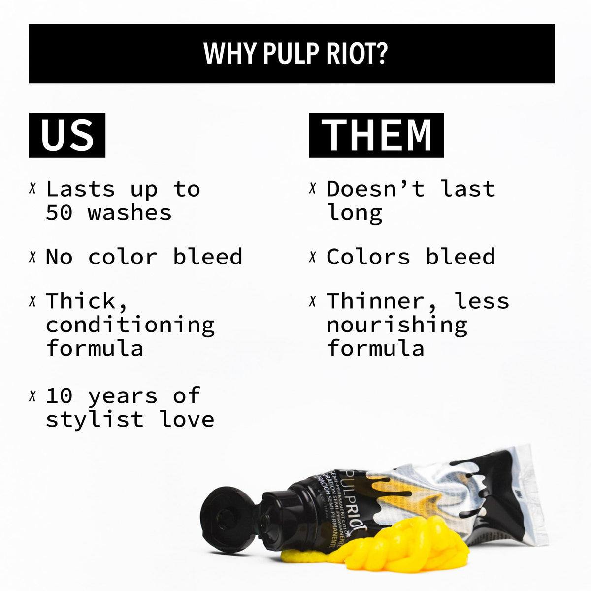 Pulp Riot Dark Matter Semi Permanent Hair Color – Electric Violet, 4 oz