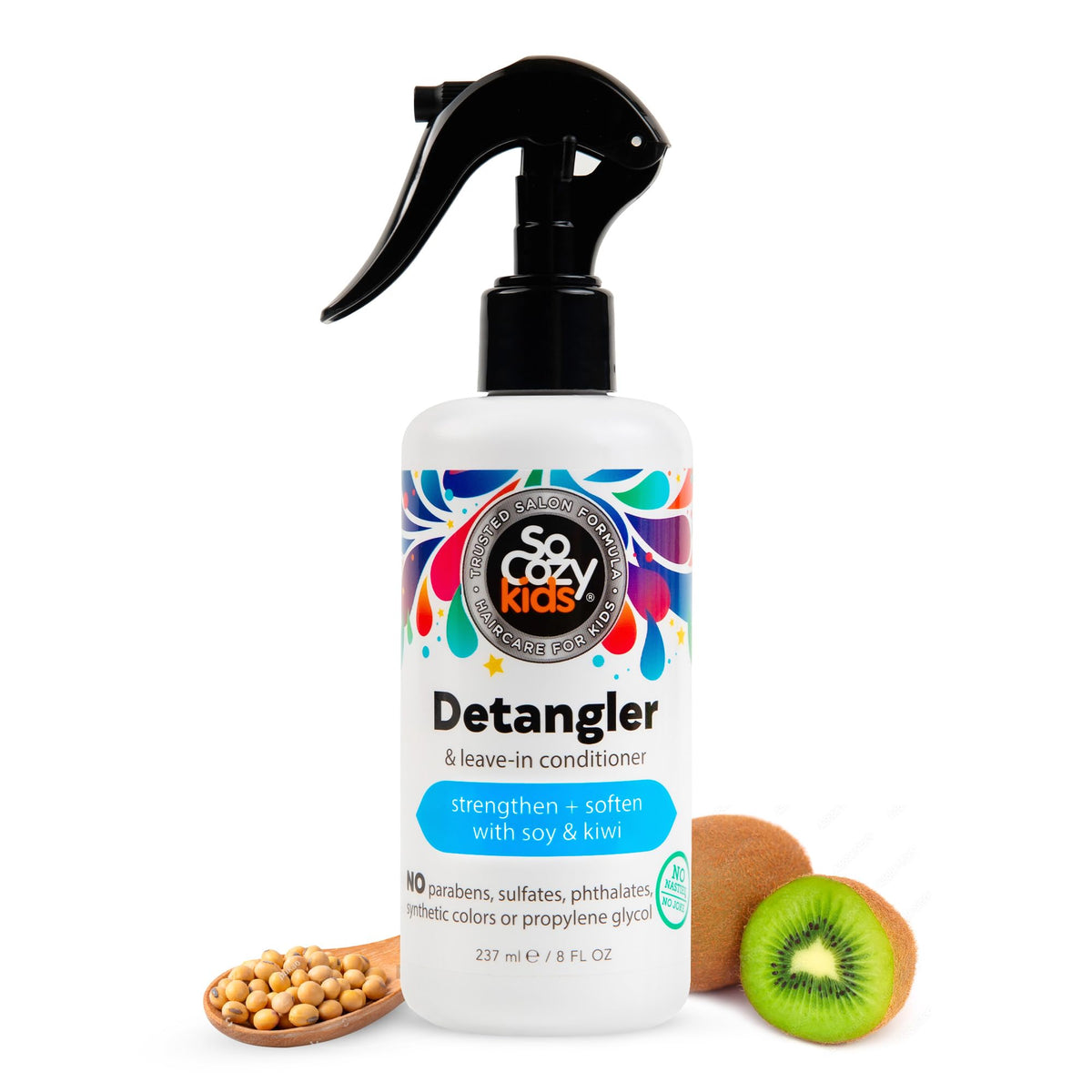 SO COZY Kids 2-in-1 Detangler & Leave In Conditioner Spray, 8 Fl Oz