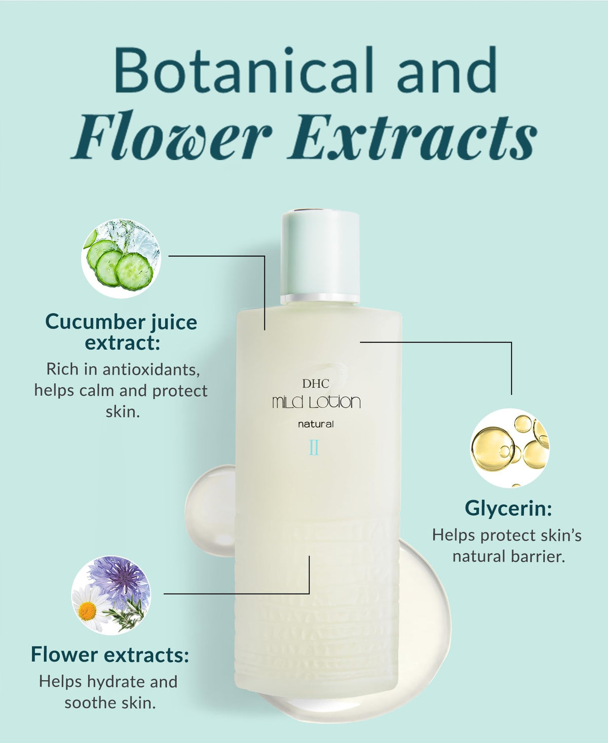 DHC Mild Lotion II, Ultra Hydrating Face Toner, Dry Skin, Alcohol-Free, 4oz