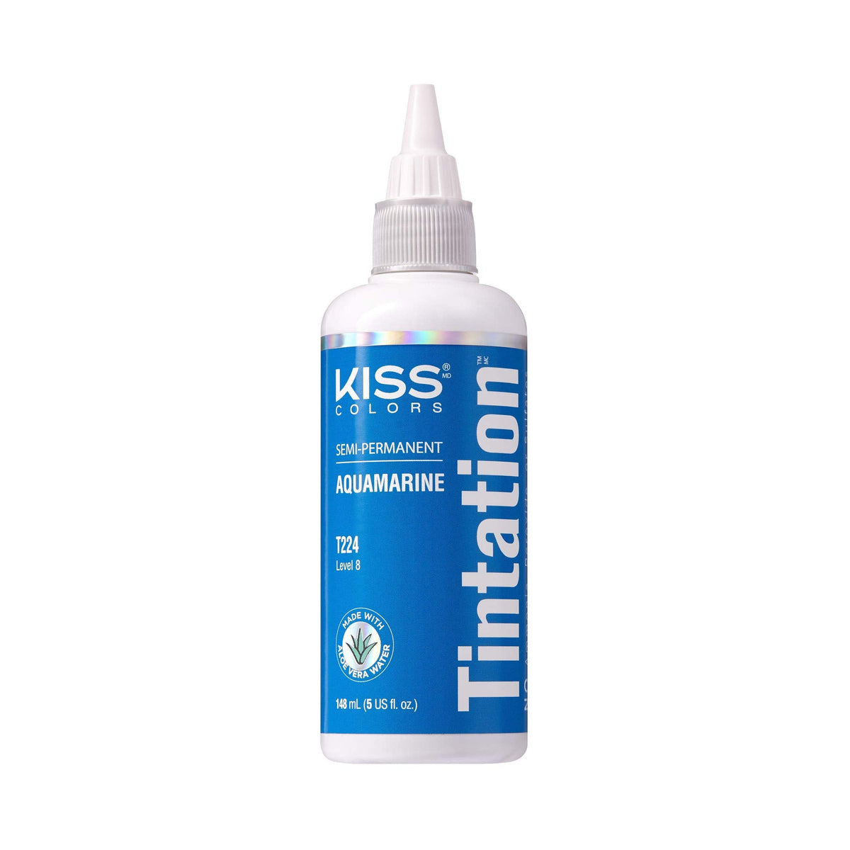 Kiss Tintation Semi-Permanent Hair Color Treatment 148 Ml (5 Us Fl.Oz) (Aquamarine)