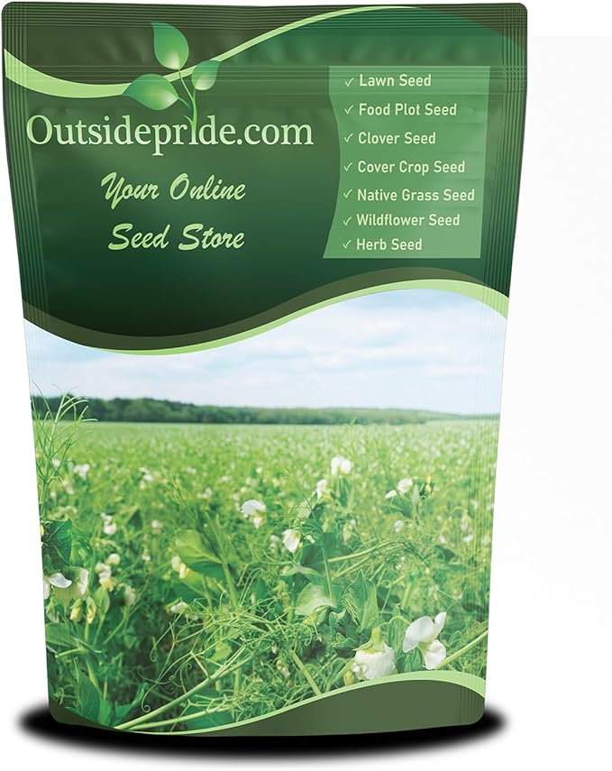 Outsidepride Dundale Spring Field Peas Seeds - 20 lbs. Annual, High-Protein Legume & Cover Crop Seeds for Forage, Food Plot, Gardens & Pastures - Ideal for Improving Soil Health, & Erosion Control