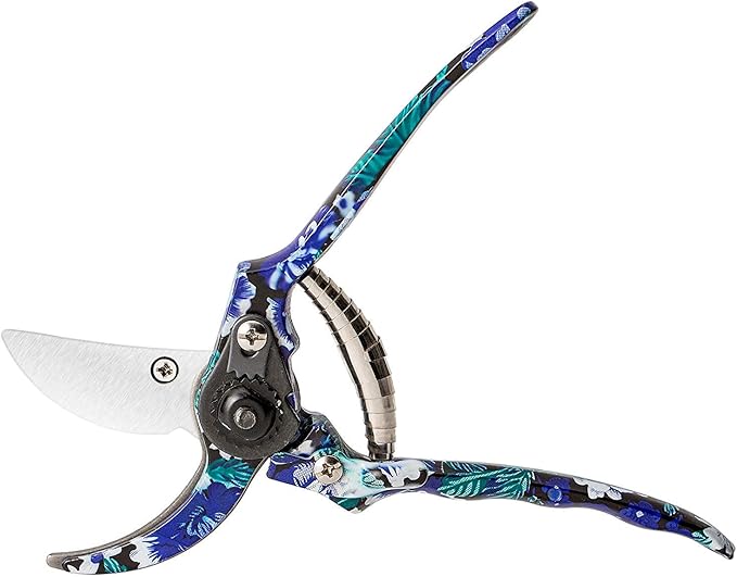 FLORA GUARD 3 Piece Aluminum Garden Tool Set - Trowel, Cultivator, Pruning Shear, Gift Set for Gardening Needs (Purple&Blue)