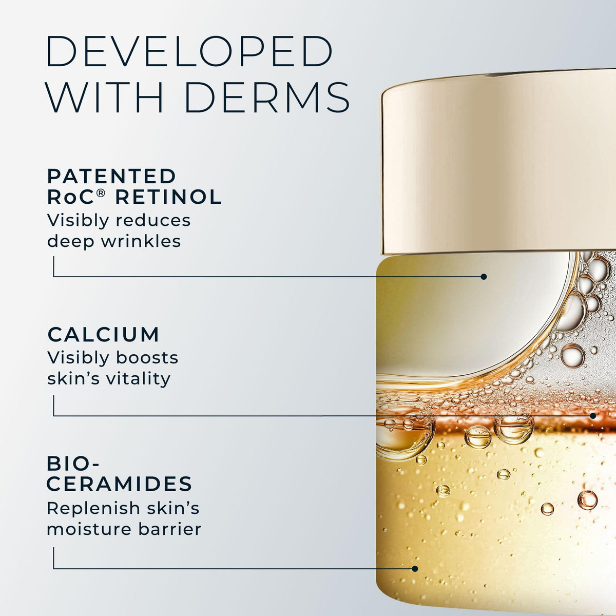RoC Deep Wrinkle Rich Cream, Daily Anti-Aging Firming Cream, fragrance-free