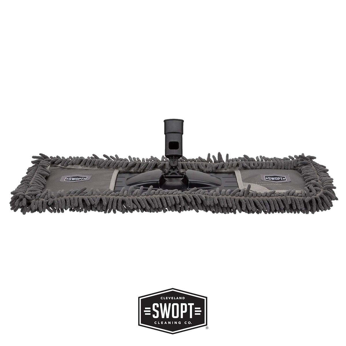 SWOPT 24” Microfiber Dust Mop Head w/Refill — Cleaning Head Interchangeable w/All SWOPT Cleaning Products for Efficient Cleaning & Storage — Mop Provides Lint-Free Cleaning for Wood, Laminate, Tile