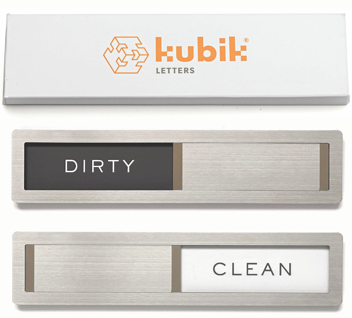 Dishwasher Magnet Clean Dirty Sign by Kubik Letters, Kitchen Organization