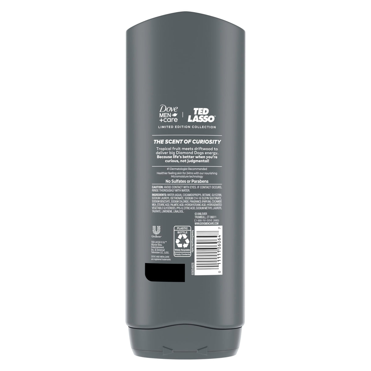 DOVE MEN Ted Lasso Scent of Curiosity Body & Face Wash 18 fl oz