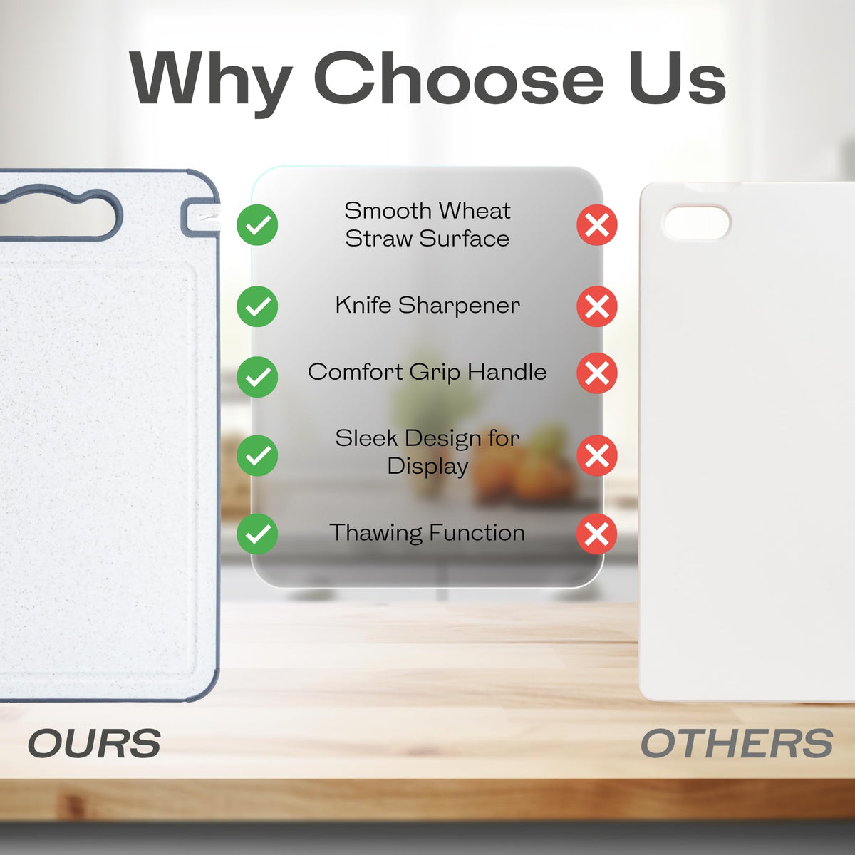 Non-Toxic Double-Sided Stainless Steel Cutting Board Dishwasher Safe