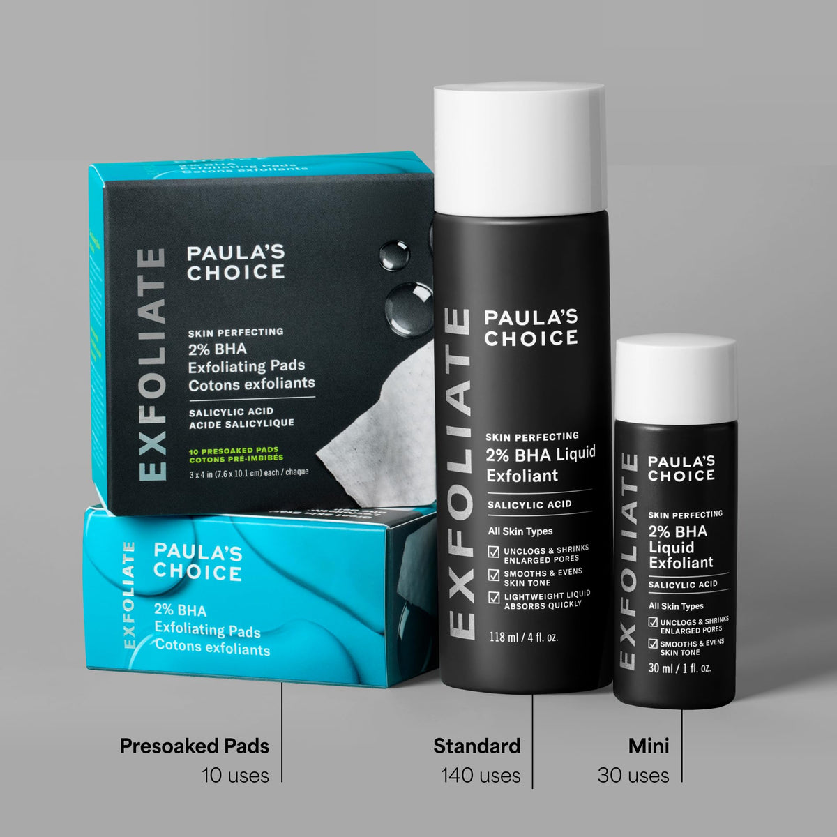 Paula's Choice SKIN PERFECTING 2% BHA Liquid Leave-On Exfoliant, 4 Fl Oz
