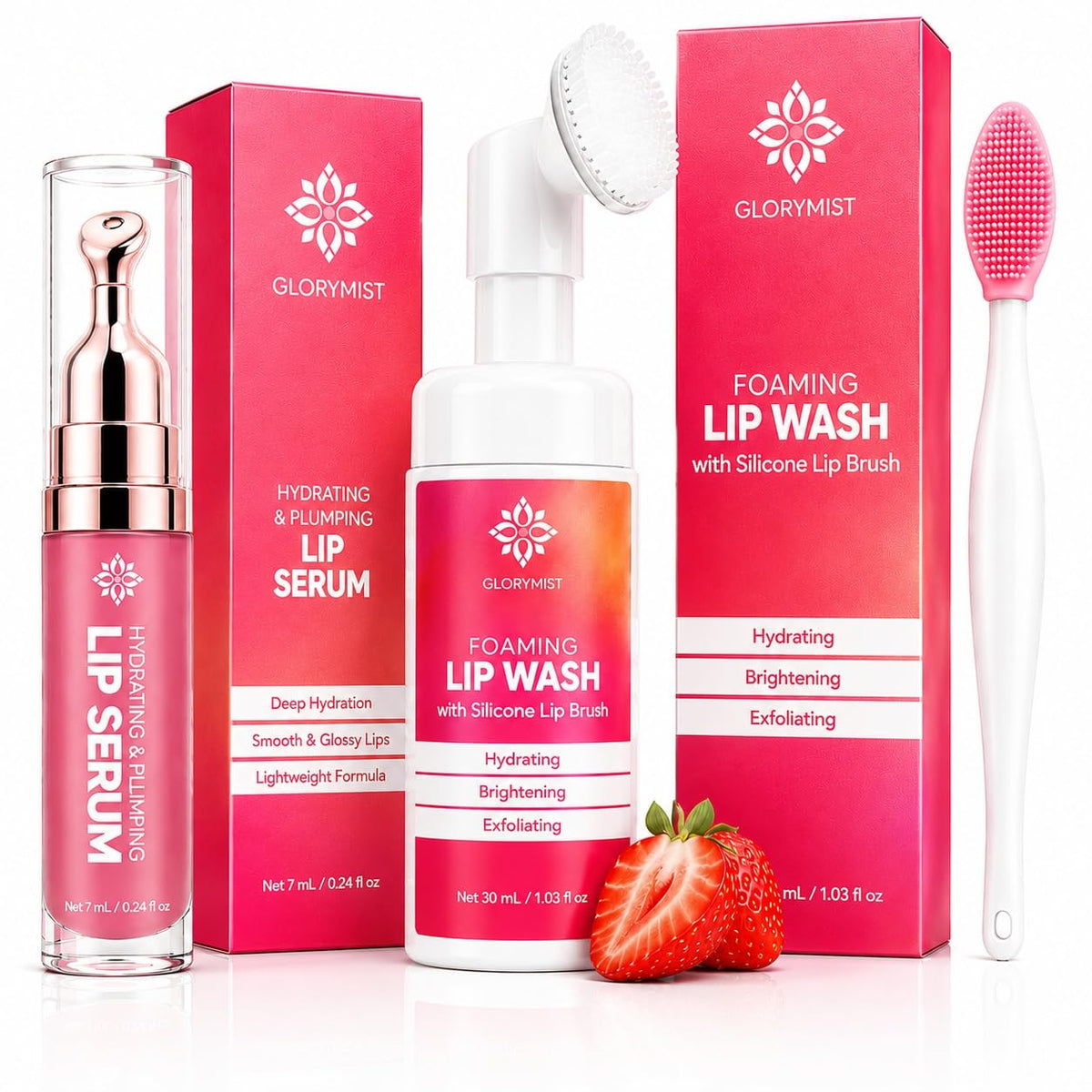 Complete Lip Care Kit for Dry, Dark & Chapped Lips | Daily 3-Step Care