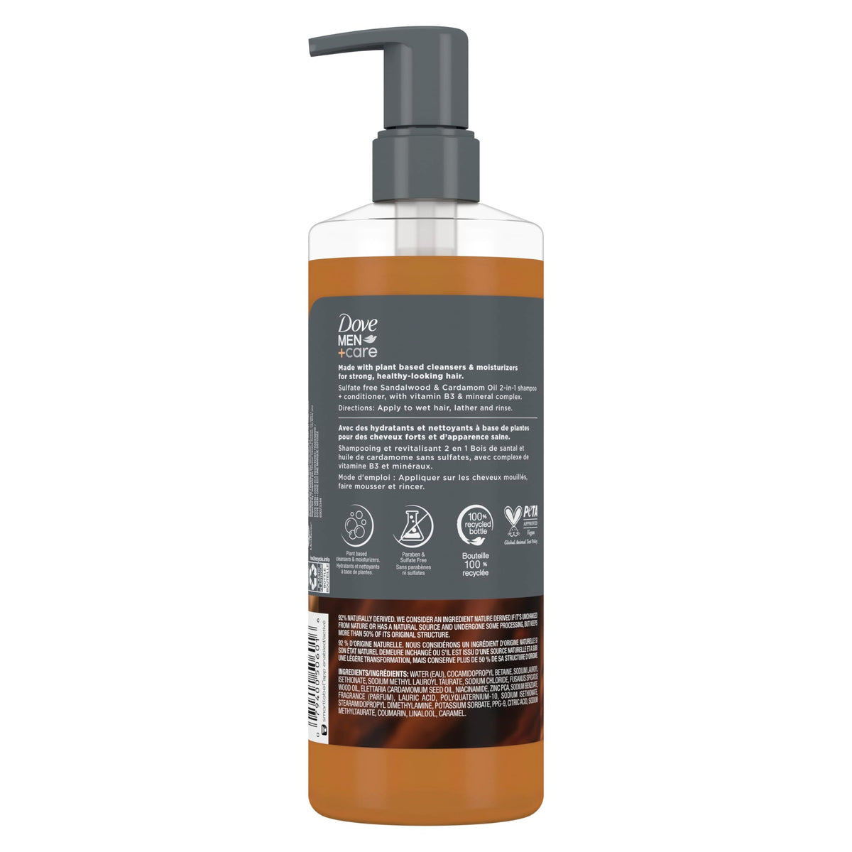 Dove Men+Care Thick & Full 2-in-1 Shampoo & Conditioner + Sandalwood 17.5oz