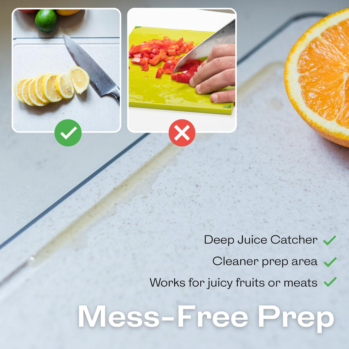 Non-Toxic Double-Sided Stainless Steel Cutting Board Dishwasher Safe