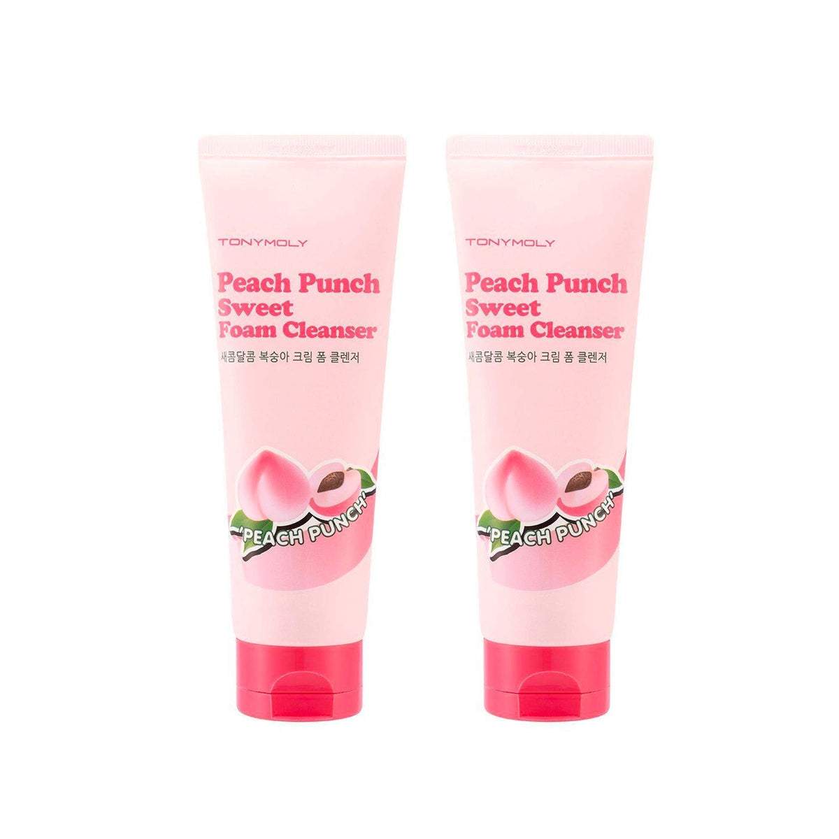 Tonymoly Peach Punch Sweet Foam Cleanser, 2 Count