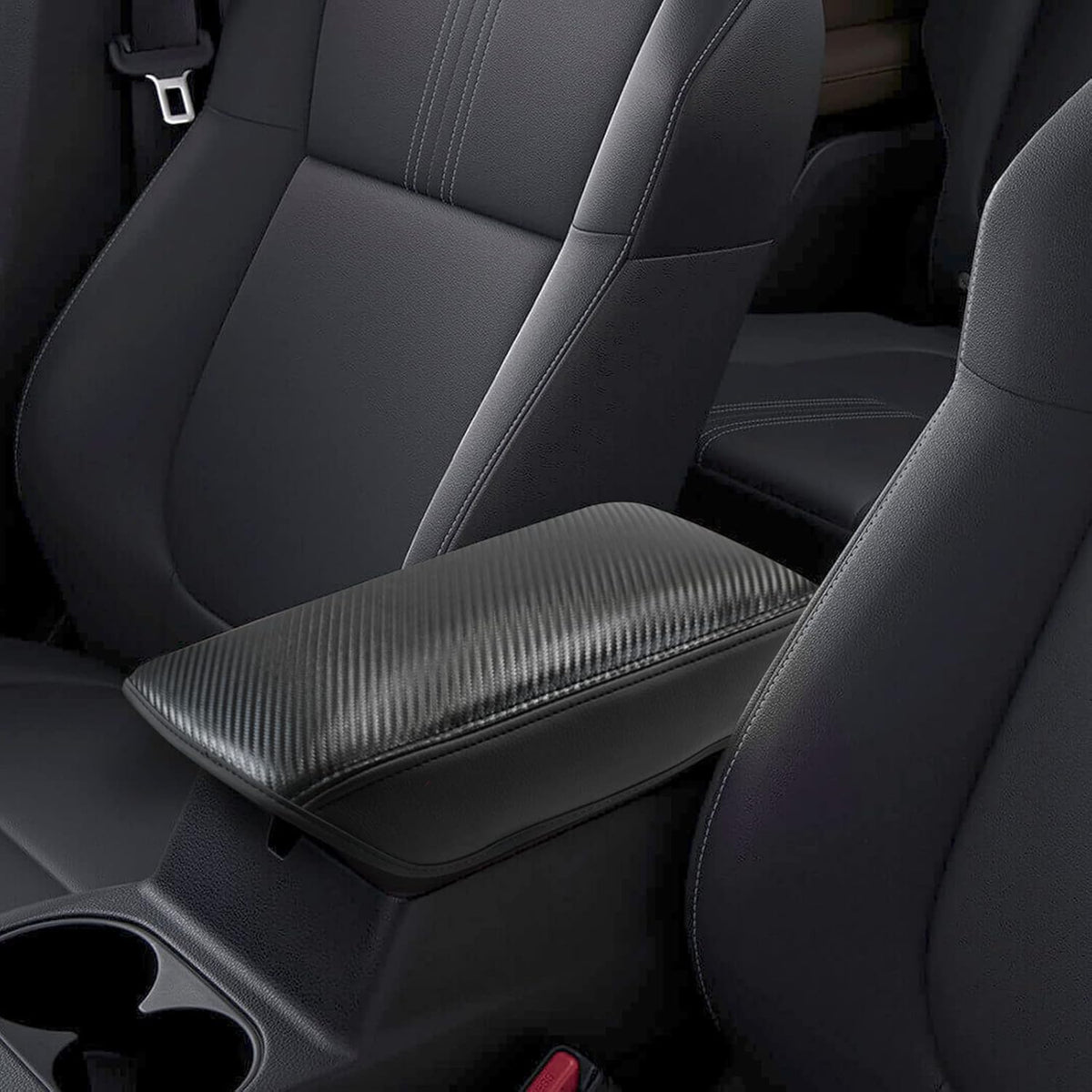SXCY Fit for 2023 2024 Mitsubishi Outlander Armrest Cover FIT for 2022 2023 Outlander Center Console Cover for 2023 2024 Outlander Middle Console Cover for 2024 Outlander (Black Microfiber Leather)