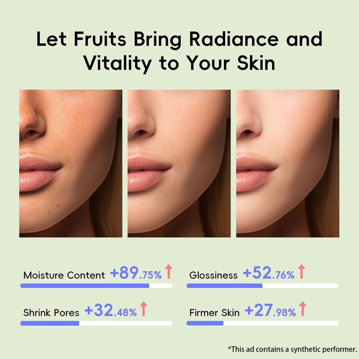 QUIYUM Fruit Skin Care Sets for Teen Girls, 6 Daily Routine Skincare Gift