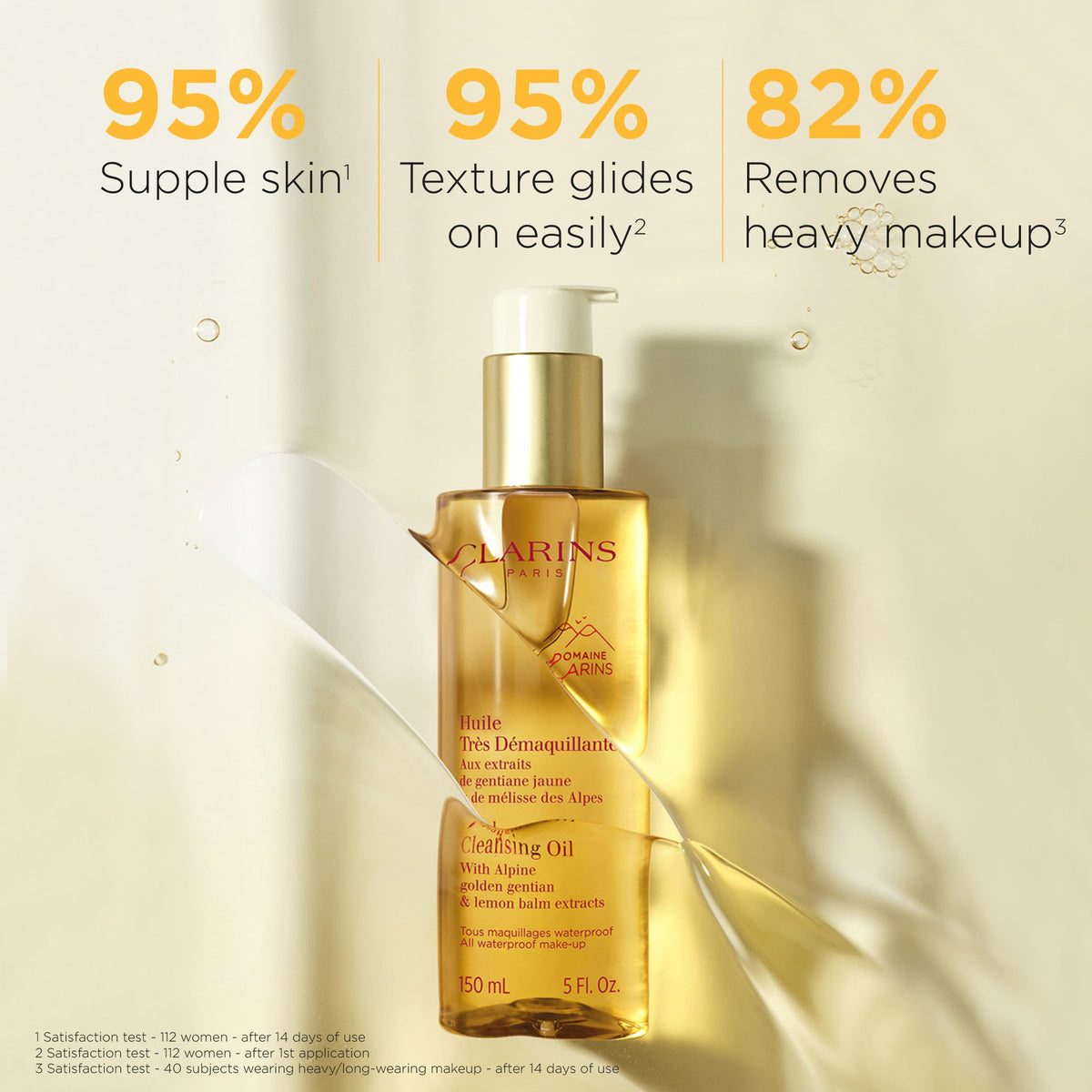 CLARINS Total Cleansing Oil | Removes Long-Wearing, Heavy and Waterproof Makeup and Pollutants | Preserves Skin's Microbiota | Easy Rinse | Safe For Use On Face, Eyes and Lips | Dermatologist Tested