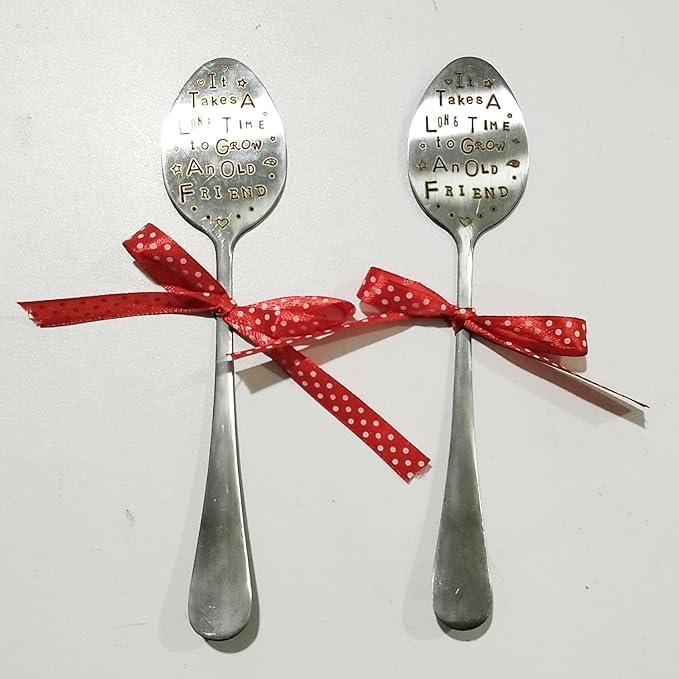 Garden Marker Friendship Gift, Garden Label Stake, Plant Marker Tag, Metal Garden Decoration Sign (2Pack)