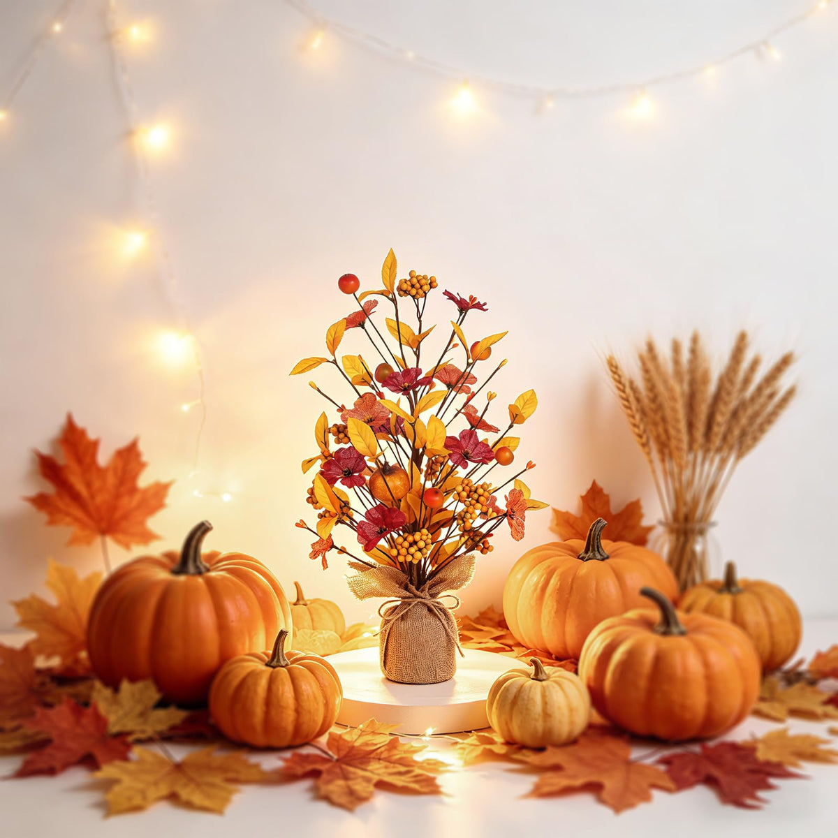 18IN Fall Table Tree Decor for Autume Thanksgiving Home Decorations