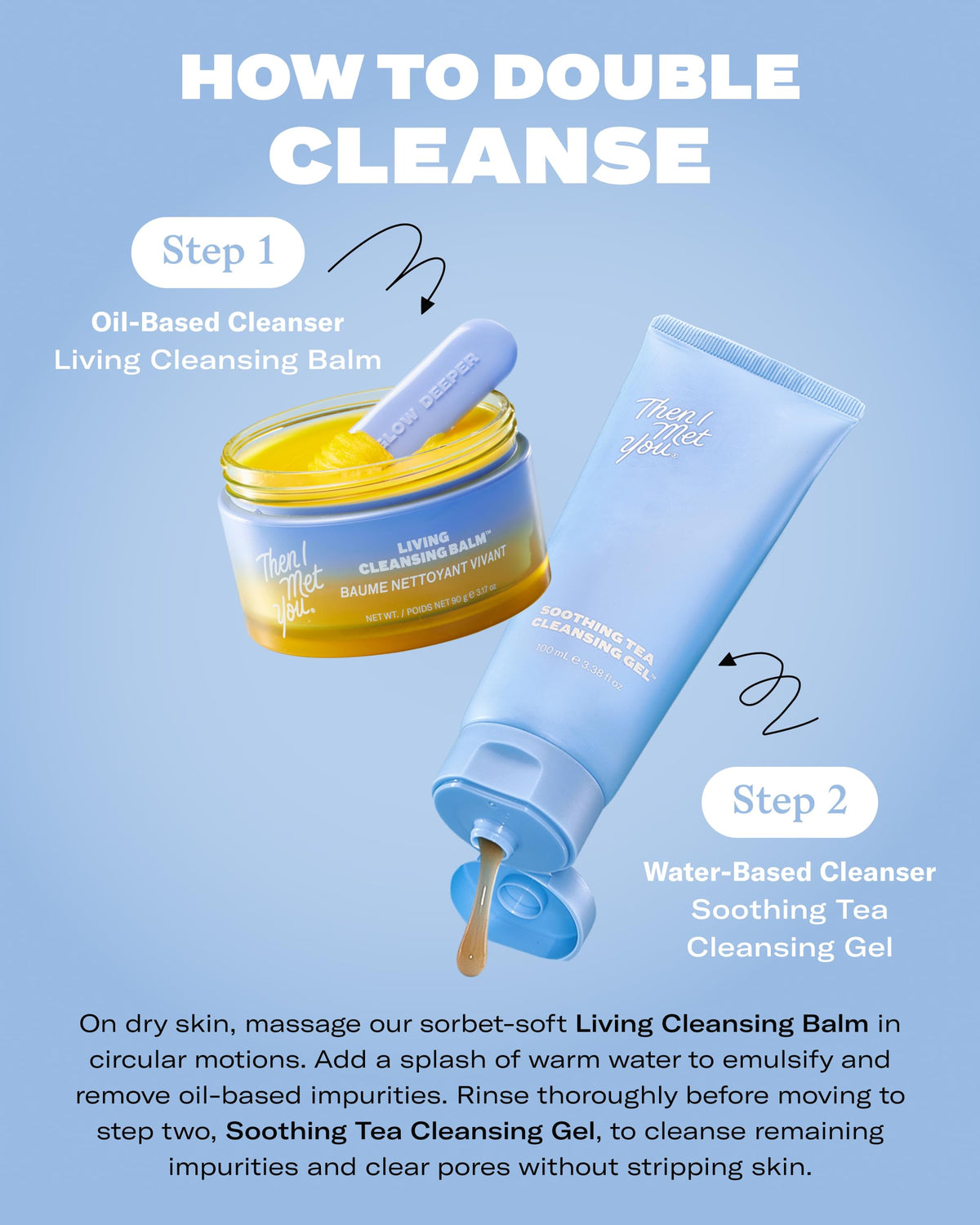 Then I Met You Living Cleansing Balm, Makeup Remover Oil Cleanser Face Wash