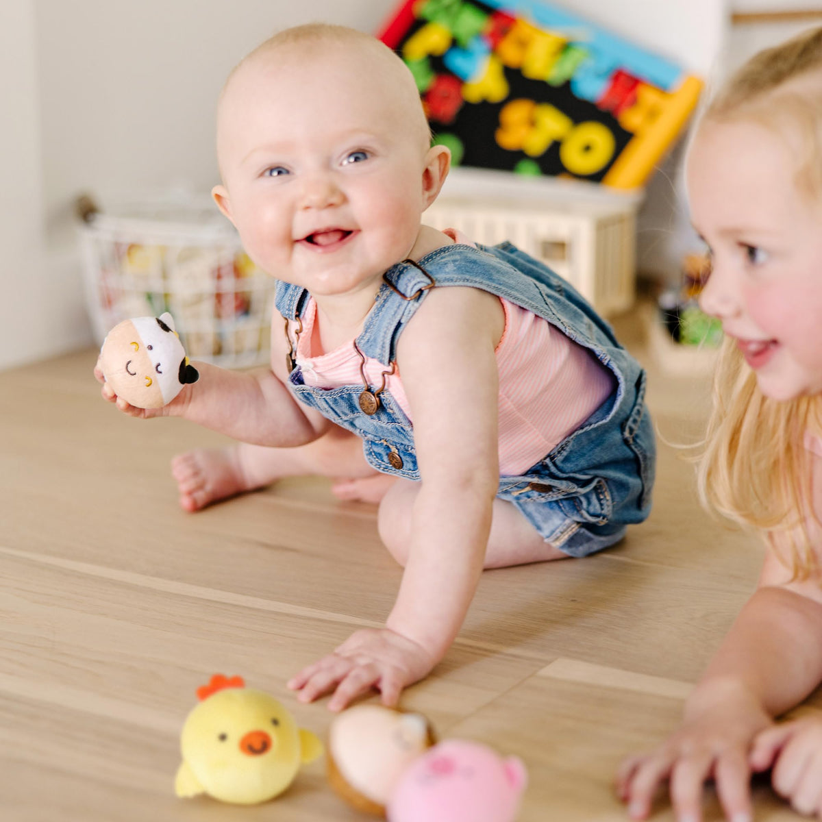 Melissa & Doug Rollables Farm Friends Infant and Toddler Toy (4 Pieces)