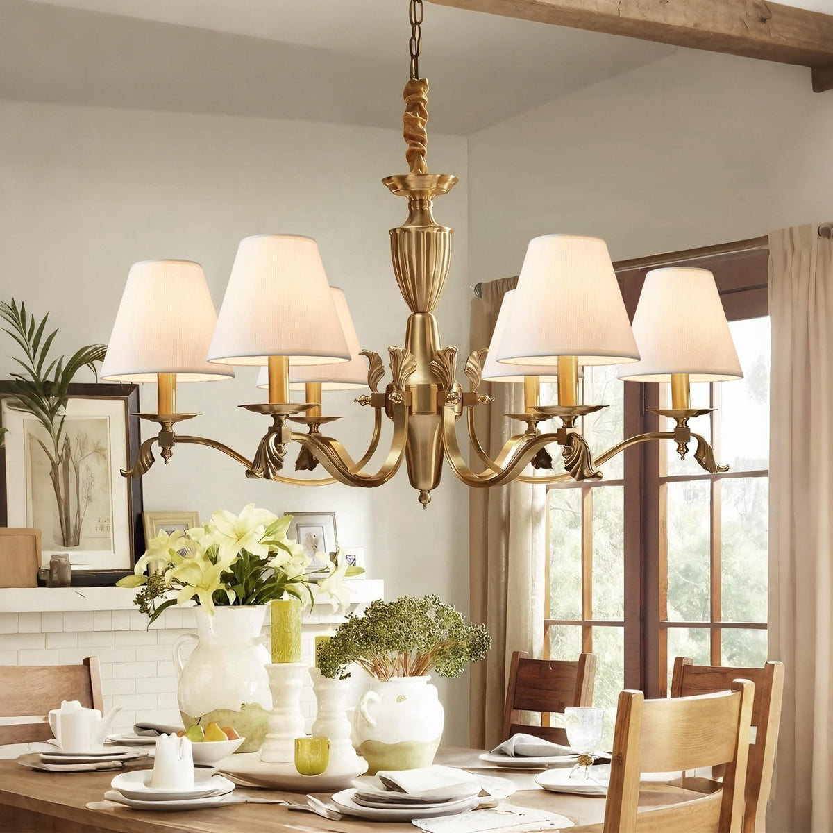 Small Lamp Shades Set of 6, Clip-on Fitter Lamp Shades, 3" x 6" x 5"