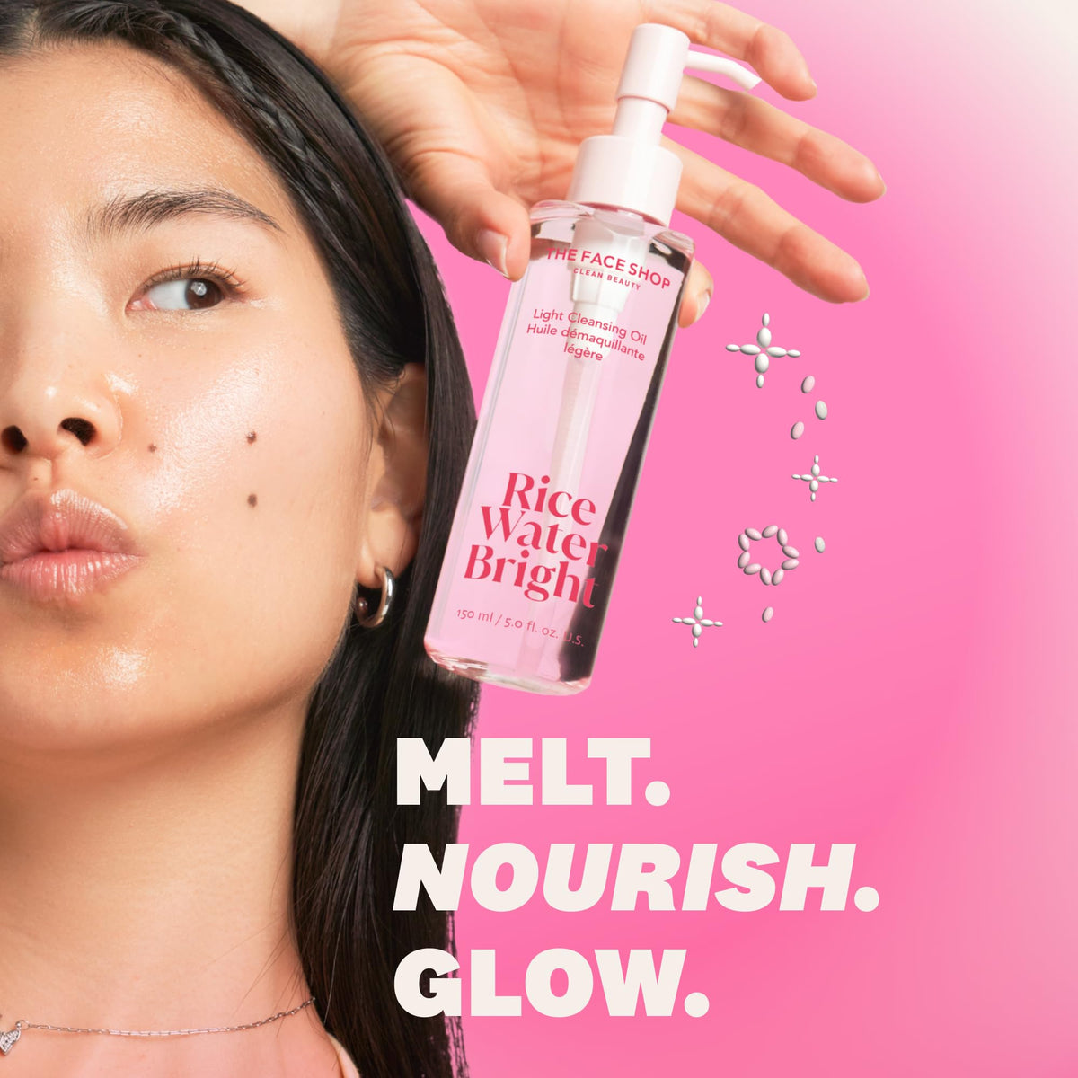 THE FACE SHOP Rice Water Bright Light Cleansing Oil, 5.0 fl. oz.
