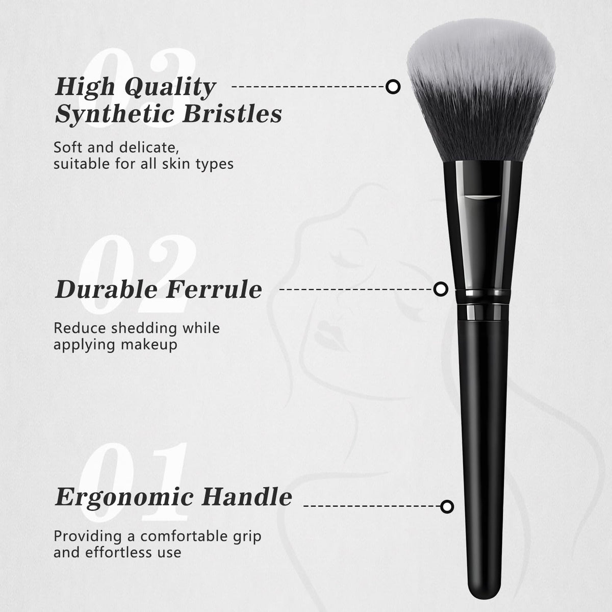 KUORYZAL Black Makeup Brushes Set Professional 70Pcs with Case Premium Synthetic for Foundation Concealer Blush Eyeshadow Powder Contour Makeup Brush Kit Face Eye Make up Brushes & Tools