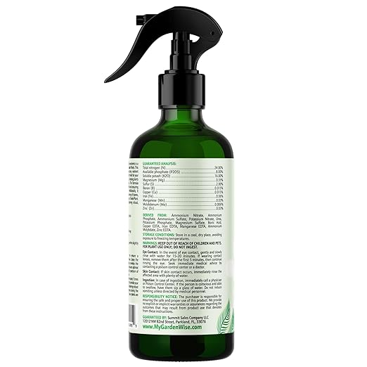 Professional Foliar Plant Spray with Essential Micronutrients 3-1-2 for Snake Plants, Dracaena trifasciata, Sansevieria - Liquid Fertilizer - Plant Food - Plant Shine - Plant Care (8 OZ)