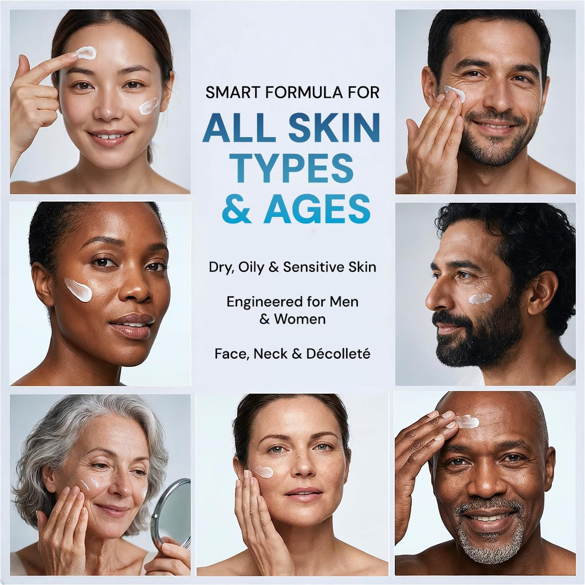 Retinol Cream for Face 2-Pack – Anti-Aging Moisturizer with Hyaluronic Acid & Collagen, Day & Night Face Cream for Wrinkles & Fine Lines, 3.7 Oz (Pack of 2)