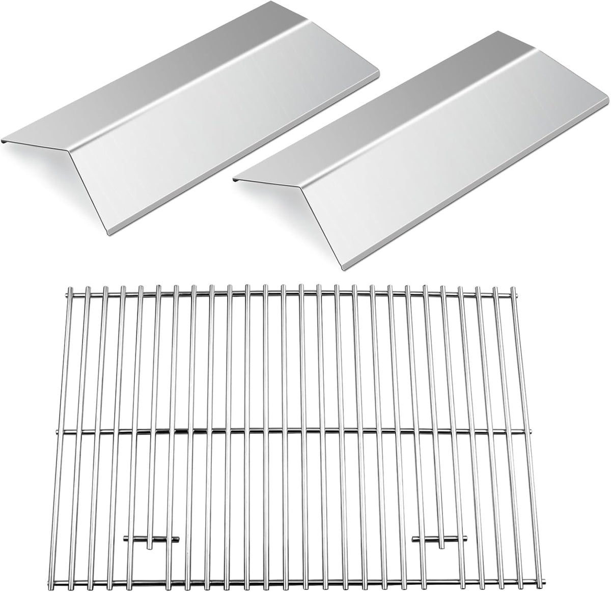 CGG-306 Heat Plates and Grill Grates Replacement for Home Depot Nexgrill 820-0033, Cuinart CGG-306, 820-0033M 820-0007B 820-0015 820-0007 820-0007G Stainless Steel Grill Flame Tamer