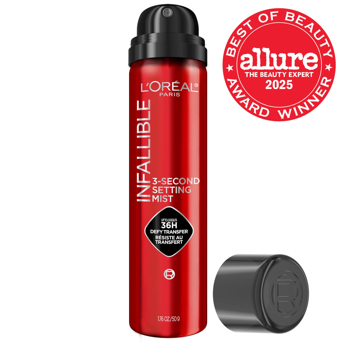 L'Oreal Paris Infallible 3-Second Setting Spray, Up to 36HR Wear, 1.76 oz