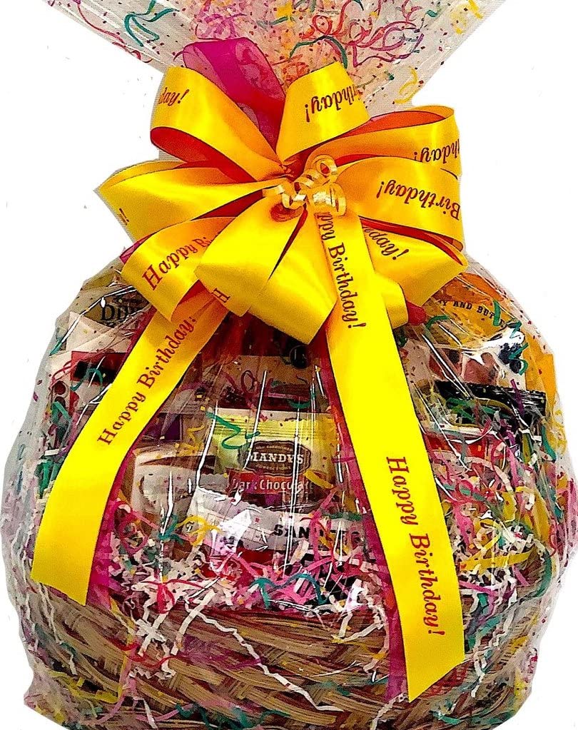 Hand-Crafted 54 Piece customizable chocolate gift basket of gourmet chocolates, cookies, and crunches. Tasty treats selected for businesses, clients