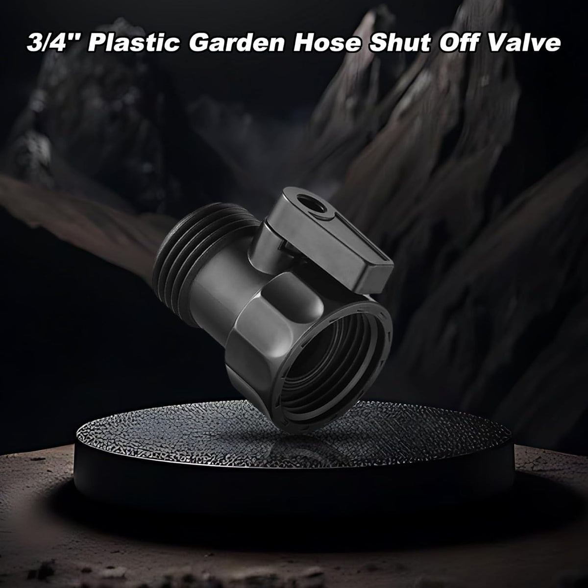 12 PCS 3/4'' Plastic Garden Hose Shut Off Valve,Water Shut-Off Ball Valve Thread Connector Coupling for Telescopic Water Pipe Water Gun Valve Control