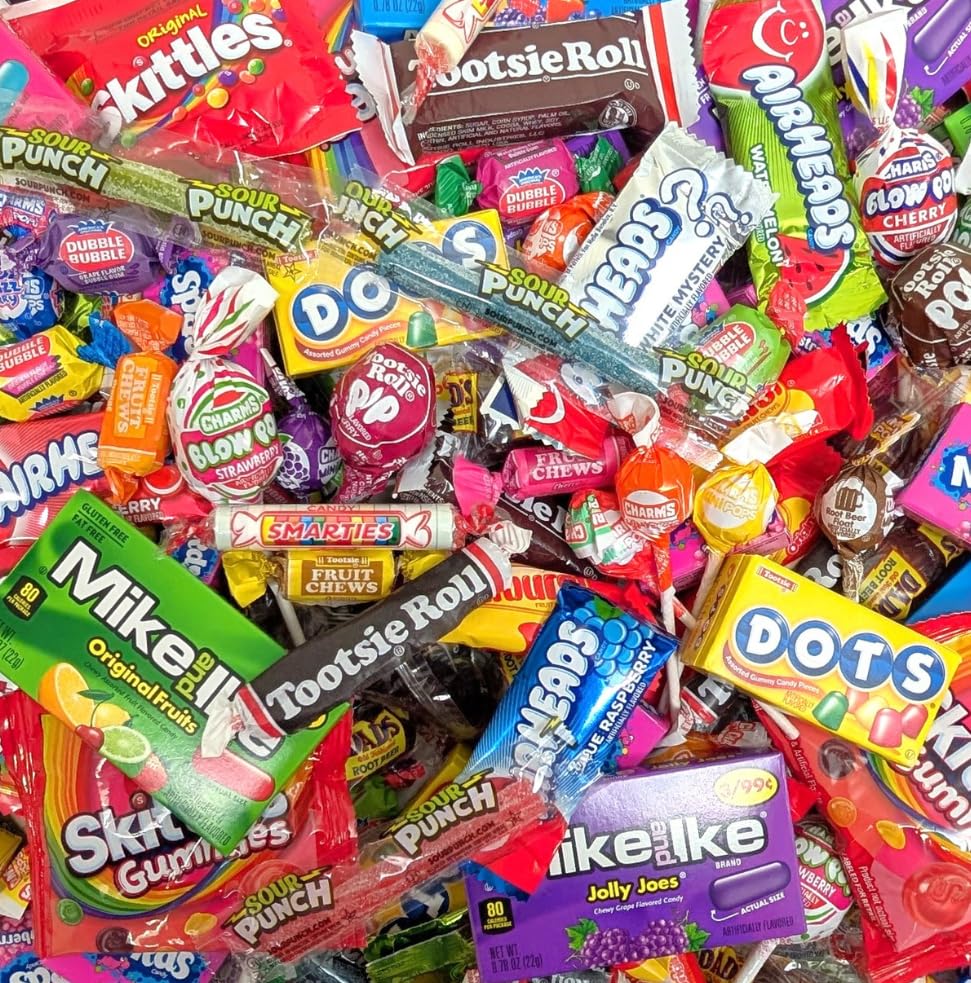 Ultimate Name Brand Candy Variety Pack - 2 lb Bulk Candy Individually Wrapped - No filler Candies - Perfect for Party Candies Stuffers or Party Favor