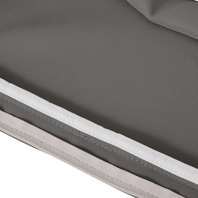 Classic Accessories Montlake Water-Resistant 23 x 20 x 4 Inch Patio Lounge Back Cushion, Light Charcoal Grey, Outdoor Loveseat Cushions
